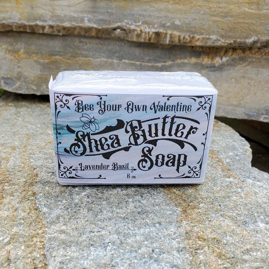Bee Your Own Valentine Shea Butter Soap Lavender Basil