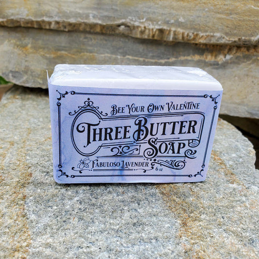 Bee Your Own Valentine Three Butter Soap Fabuloso Lavender