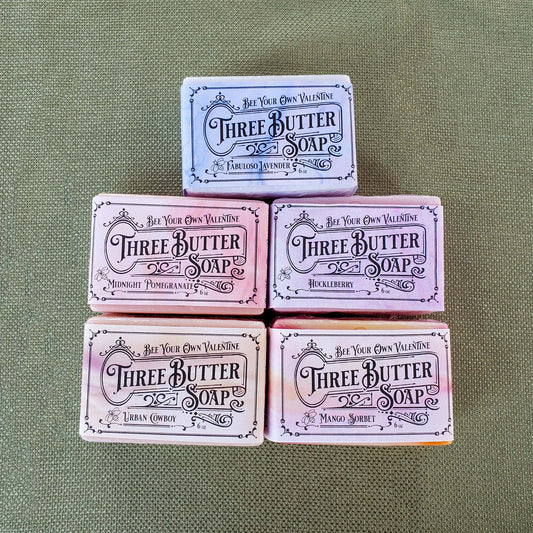 Bee Your Own Valentine Three Butter Soap